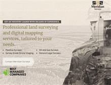 Tablet Screenshot of meridiansurveys.ca